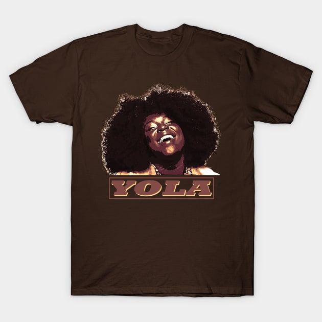 Yola Curly Girl T-Shirt by sahiliart06